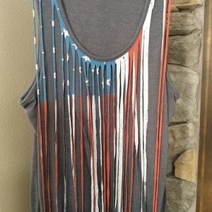Rock & Roll Cowgirl Fringe Tank